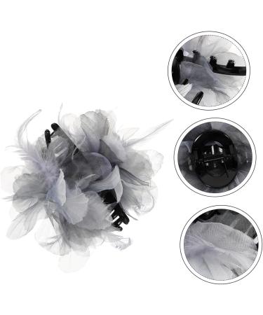 FOMIYES Hair Clips Pearl Organza Flower Hair Clip Hairpin Metal Girl Bride Large Hair Clips - Buy Online on GoSupps.com