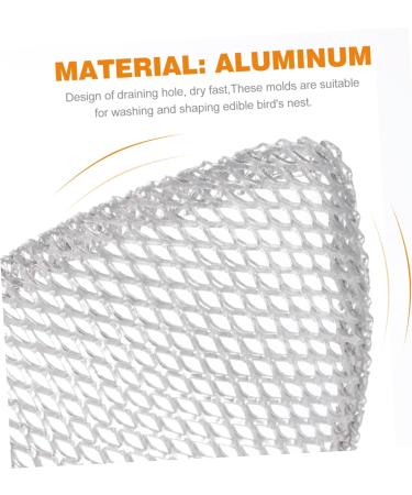 Alipis 2 Sets 3pcs Bird's Nest Shaper Bird s Nest Machine Aluminium Edible Bird's Nest Mold Instant Stew Silverx2pcs 10.5X6.5X2.8CMx2pcs - Buy Online on GoSupps.com