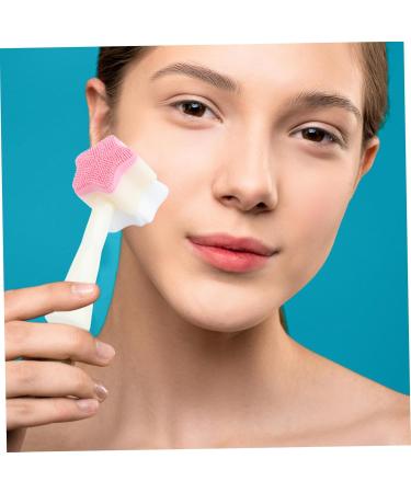 VINTORKY Face Exfoliator Brush Manual Cleaning Tools Bath Scrubber Irish Accessories for Skin Brush Face Wash Face Scrub Facial Cleansing Brush Travel Beauty Tools Handheld 13x5cm Sky-blue - Buy Online on GoSupps.com