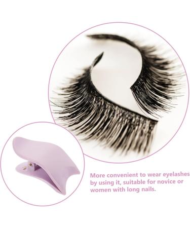 Buy FRCOLOR 12 Pcs False Eyelash Applicator Clips - Easy Eyelash Extension Tools in Purple | International Shipping Available - Buy Online on GoSupps.com