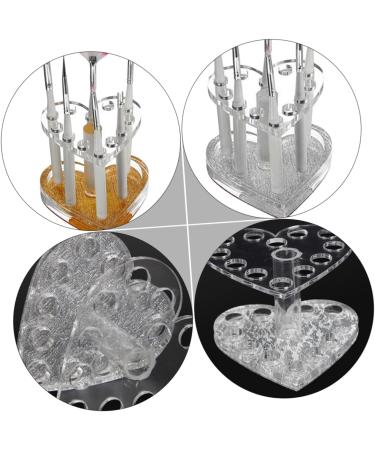 DOITOOL 2pcs Nail Art Heart Pen Holder Eyeliner Pencil Eyeliner Holder Makeup Brush Holder Lipstick Stand - Buy Online on GoSupps.com