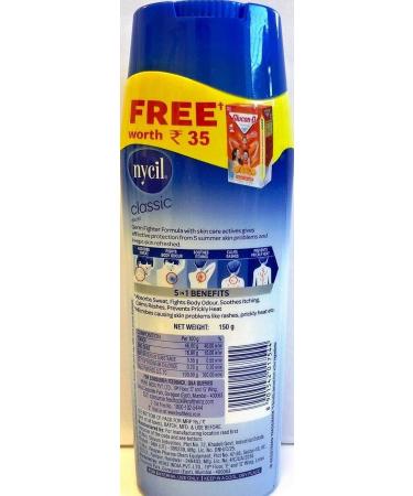 Buy Nycil Classic Excel Prickly Heat Powder 150gm + Free Glucon D 100g - Fast International Shipping - Buy Online on GoSupps.com