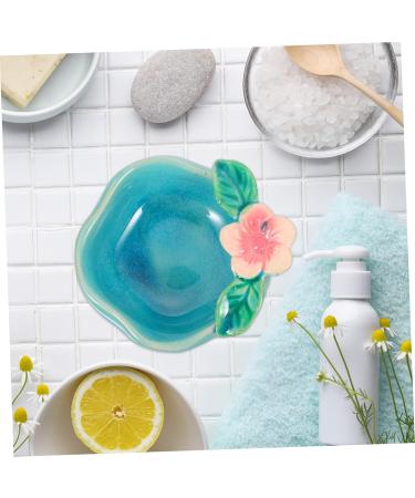 Clispeed Ceramic Aromatherapy Bowl & Essential Oil Burner | 8.5x8cm | Perfect for Oils & Cosmetics | Blue Jewelry Tablet Plate - Buy Online on GoSupps.com