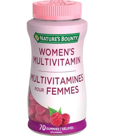 Nature's Bounty Melatonin Supplement Helps Reset Bodys Sleep-Wake Cycle 2.5mg 60 Gummies & Women's Multivitamin Helps Maintain Good Health 70 Gummies - Buy Online on GoSupps.com