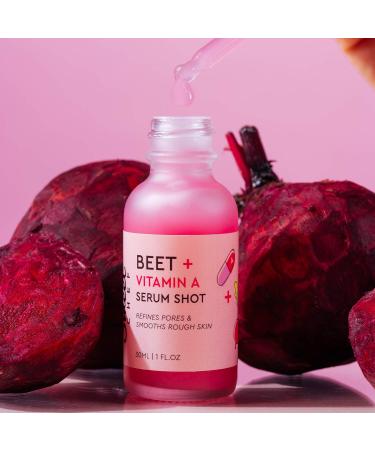 Sweet Chef Beet + Vitamin A Serum Shot Face Serum - Hydrating Retinol Serum with Seaberry Extract for Radiant Skin - 30ml - Buy Online on GoSupps.com