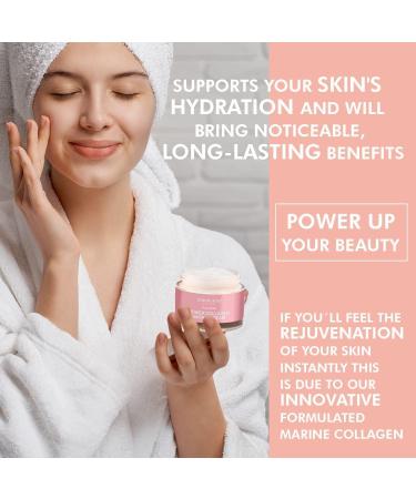 Simon&Tom Collagen Cream Ultra-Concentrated Marine Collagen Anti-Aging Face Cream with Antioxidants for Dull Skin Tones and Moisturizes Skin Vitamin E Made in Spain 50 ml - Buy Online on GoSupps.com
