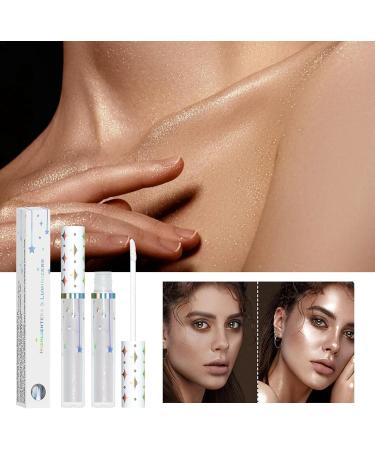 Liquid Highlighter Makeup Stick - Body Shimmer - Waterproof Glow Liquid Highlighter Long Lasting Highlighter Shimmer for Cheeks 03# 1 count (Pack of 1) - Buy Online on GoSupps.com