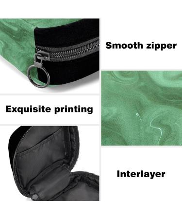 Period Bag Sanitary Napkin Storage Bag | Abstract Green Art Color Design - Buy Online on GoSupps.com