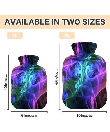 Fantasy Smoke 2L Hot Water Bottle | Winter Plush Cover | Soft Hand & Feet Warmer for Kids & Adults - Buy Online on GoSupps.com