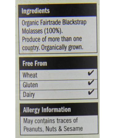 Meridian Organic Fairtrade Blackstrap Molasses 350g - Buy Online on GoSupps.com
