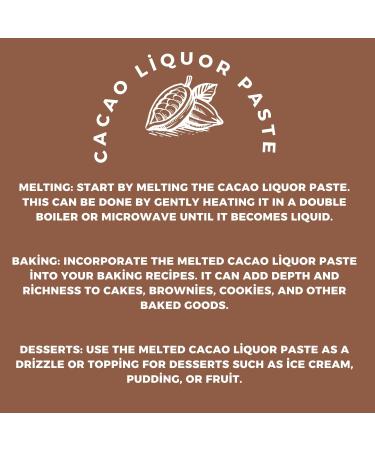 Cacao Liquor Paste 500g Liquor Chunks Cacao Mass by Virgolden - Buy Online on GoSupps.com