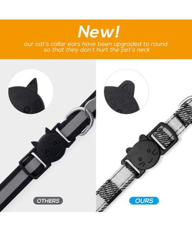 LLHK 4 Pack Small Fish Cat Collars with Bow Tie and Bell | Personalized Breakaway Kitten Collar | Adjustable 7-12inch | Cute for Girl/Boy Cats | Pet Supplies & Accessories - Buy Online on GoSupps.com