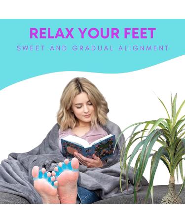 Medical-Grade Silicone Toe Spacers for Bunions & Overlapping Toes | Yoga Toes & Toe Straighteners for Men & Women - 1 Pair - Buy Online on GoSupps.com