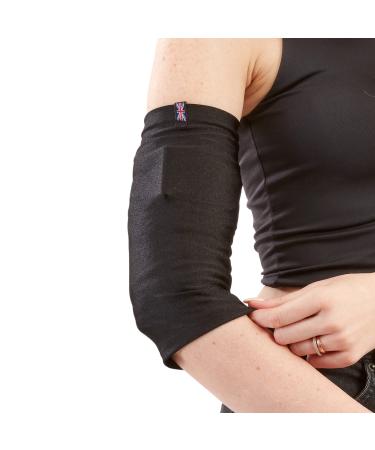 LimbO PICC Line Sleeve - Cover PICC line & Midline | Soft breathable stretchy lycra | Unisex (Small Black) S Black