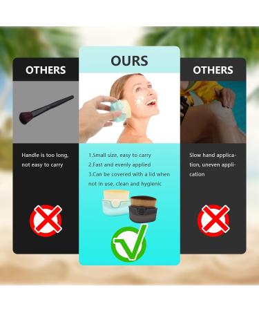 Sun Cream Applicator Kids Brush Refillable Sunscreen Suntan Lotion Applicator Brush with Soft Bristles Sunscreen Applicator for Kids Adults Travel - Buy Online on GoSupps.com