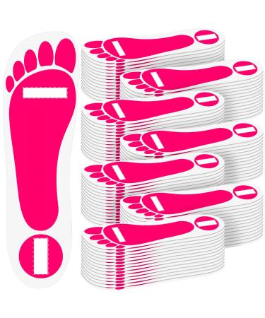 Nuenen 120 Pairs Spray Tan Adhesive Feet Tanning Pads Protectors Disposable Adhesive Spray Tan Feet Pads for Sunless Spray Tanning Lasting Foot Tent Protection 240 Feet (Pink)