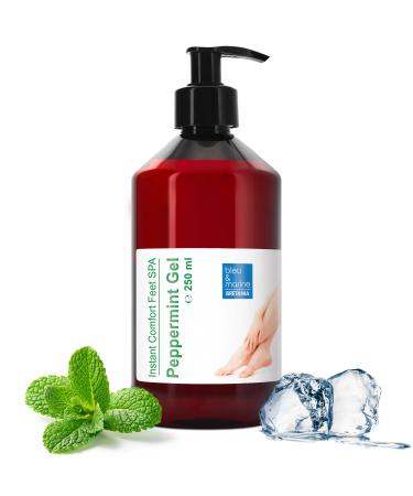 Peppermint Foot Lotion Cooling Gel for Heavy Legs Tired Legs Relief Varicose Veins Treatment Instant Relief for Restless Legs Rapid Cool Foot Moisturiser Calluses and Hard Skin Dry Skin 250ml