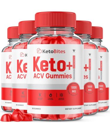 (5 Pack) Keto Bites ACV Gummies KetoBites Keto ACV Gummies Advanced Weight Loss Keto Bites Shark AC Tank - Keto Bites Gummies Keto+Bites Apple Cider Vinegar Detox Cleanse Oprah Diet (300 Gummies)