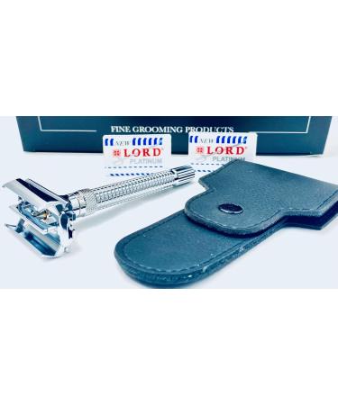 G.B.S Adjustable DE Butterfly Razor - Premium Stainless Steel Knurled Handle for Smooth Shaving | International Shipping Available - Buy Online on GoSupps.com