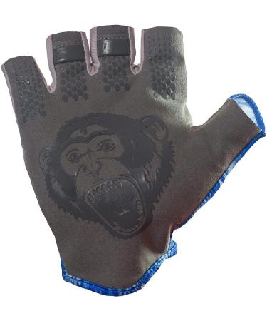 Fish Monkey FM18 Stubby Guide Gloves Blue Water Camo Medium - High Performance Fishing Gloves - Buy Online on GoSupps.com