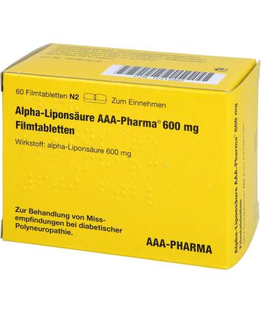 Buy Alpha Lipoic Acid AAA Pharma 600 mg - High-Quality Film-Coated Tablets for Optimal Health | International Shipping Available - Buy Online on GoSupps.com