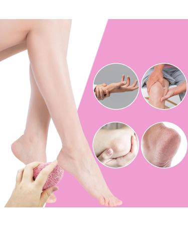 2Pcs Pumice Stone for Foot Polishing Stone for Feet Exfoliates Stone for Foot Feet Scrubber Foot Pumice Stone - Pink & Blue - Buy Online on GoSupps.com