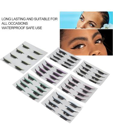 28 Pairs Reusable False Eyelashes - 7 Colors Makeup Stickers for Women & Girls | International Shipping - Buy Online on GoSupps.com