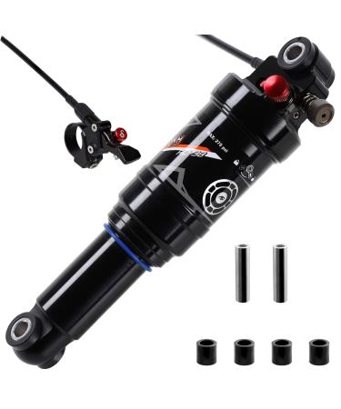 DNM Mountain Bike Bicycle Air Rear Shock - Rebound - Manual or Remote Lockout - Adjustable Air Pressure Remote Lockout Length 200mm/7.87 - 53mm Travel