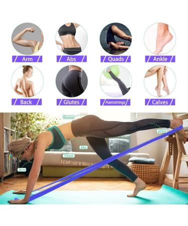 GIEMIT Fitness Bands Set - Latex-Free Sports Training Bands for Yoga Pilates Strength & Physiotherapy - International Shipping Available - Buy Online on GoSupps.com