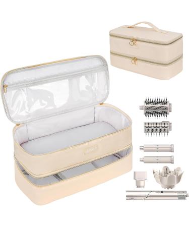 Travel Carrying Case Compatible with Shark Flexstyle Styler/Hair Dryer Double-Layer Hair Hot Tools Storage Bag Compatible with Airwrap Styler/Supersonic Hair Dryer and Attachments Apricot(Bag Only) - Buy Online on GoSupps.com