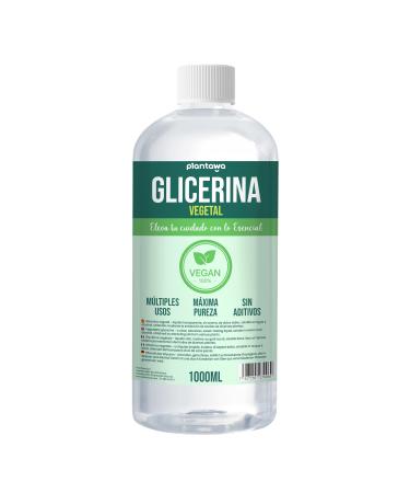 Plantawa vegetable glycerin 1l |Glycerin 99.5% for the production of soaps moisturizing and moisturizing: natural liquid glycerin |For soaps shampoos creams - Buy Online on GoSupps.com