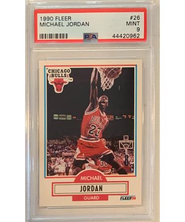 Michael Jordan 1990 Fleer Basketball Card #26 PSA 9