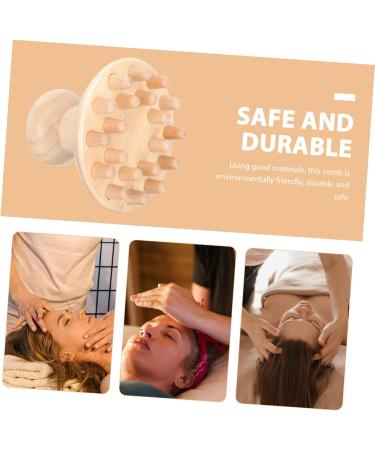 TOVINANNA Wooden Massage Comb Set - 2 Pack Scalp Massage Brush for Curly Hair & Child Care - Eco-Friendly Beech Wood Head Massager for Relaxation & Shampooing - Buy Online on GoSupps.com