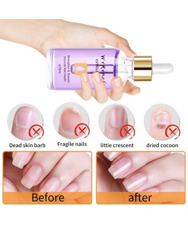 Organic Nail Cuticle Oil 15ml - Vitamin E & B Jojoba Oil Moisturizes & Repairs Dry Rough Cuticles Dropper Design Premium Nail Care Lavender Scent flavor - Buy Online on GoSupps.com