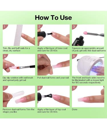 Morovan Poly Gel Nail Kit with UV Lamp, Drill & 15 Colors - All-in-One Poly Gel Kit for Nail Extensions | 30g Poly Gel & 100Pcs Dual Forms Included - Buy Online on GoSupps.com