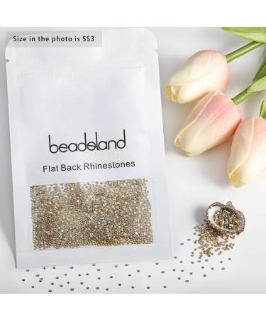 Buy Beadsland 1440pcs Flat Back Rhinestones - Gold SS3 Nail Crystals for Stunning Nail Art - Buy Online on GoSupps.com