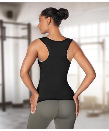 Shop Bingrong Women's Sauna Effect Suit | Thermo Tank Top & Body Shaper for Ultimate Sweat | Fitness Sauna Vest Black - Buy Online on GoSupps.com