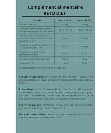 Buy KETO DIET - Naturally Fast Metabolism Formula with Q10 Coenzyme | 20 Capsules | International Shipping Available - Buy Online on GoSupps.com