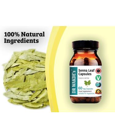 Buy DR WAKDE S Senna Leaf Capsules - 60 Veg Caps | Ayurvedic Plant-Based Supplement All Natural & Vegan - International Shipping Available - Buy Online on GoSupps.com
