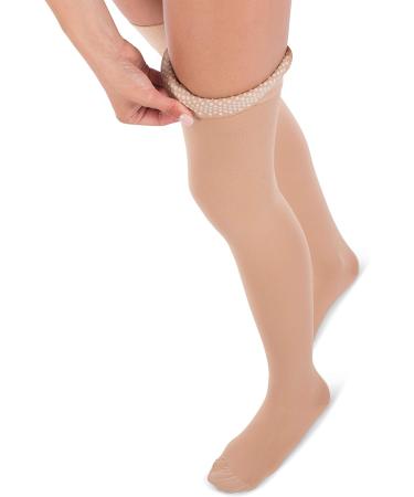 Jomi Compression Thigh High Stockings 30-40mmHg - Small Beige - Buy Online on GoSupps.com
