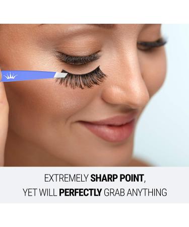 Majestic Bombay Slant Tweezers | Precision Surgical Tweezers for Ingrown Hair & Splinter Removal | Ideal for Facial & Eyebrow Grooming | Best Tweezers for Chin Hair & Plucking - Women & Men - Buy Online on GoSupps.com