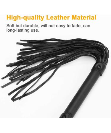 Zhichengbosi 40 cm Riding Crop Black Faux Leather Paddle Horse Crop and Riding Whip - Buy Online on GoSupps.com