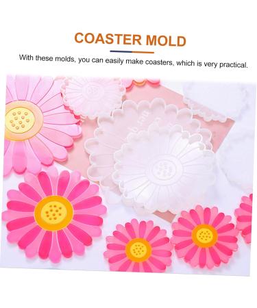 PLAFOPE Resin Molds 5pcs Coaster Silicone Mold Epoxy Silicone Molds Coaster Mold Craft Mold Diy Supplies Crystal Crafts - Buy Online on GoSupps.com