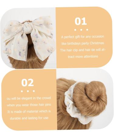 minkissy 1 Set Hair Accessories Hair Ties Ponytail Holder Hair Tie Gauze Hair Scrunchies Ponytail Scrunchies Bow Knotted Elastic Hair Scrunchies Barrette Elasticity Girl Alligator Clip Mesh - Buy Online on GoSupps.com