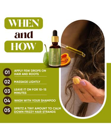 Buy Nourishing Hair Serum for Dry Damaged Hair | Argan & Rosemary Oil for Growth Nourishment & Frizz Control - International Shipping Available - Buy Online on GoSupps.com