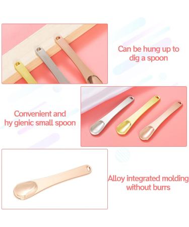 3PCS Mini Metal Makeup Spatula Set for Skincare - Reusable Facial Cosmetic Beauty Spoon - Buy Online on GoSupps.com