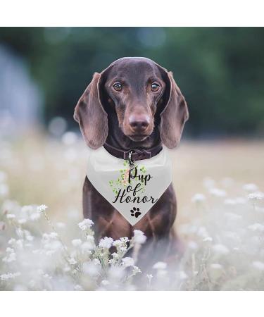 YTNONT Dog of Honor Maid of Honor Wedding Dog Bandana Wedding Photo Prop Pet Scarf Accessories Coral Wedding Bandana White 1 Count (Pack of 1) - Buy Online on GoSupps.com