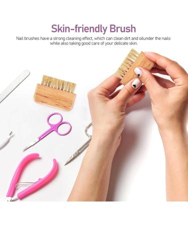 Fingernail Brush Stiff Bristles Nail Scrub Brush Toenail Brush Fingernail Brush for Men Nail Cleaner Brush Finger Nail Brush Nail Scrubber Brush Toe Brush Tool Household Wood - Buy Online on GoSupps.com