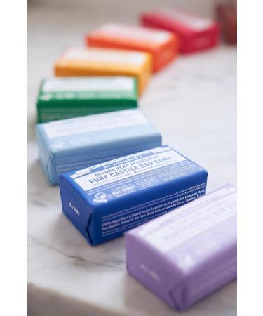 Dr. Bronner's Peppermint Pure-Castile Bar Soap - Organic, Fairtrade, Vegan - 140g Bar (1 Pack) - Buy Online on GoSupps.com