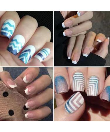 36 Sheets French Tip Nail Guides - 1158 Self-Adhesive Nail Design Stickers for DIY Nail Art | 17 Styles | International Shipping - Buy Online on GoSupps.com